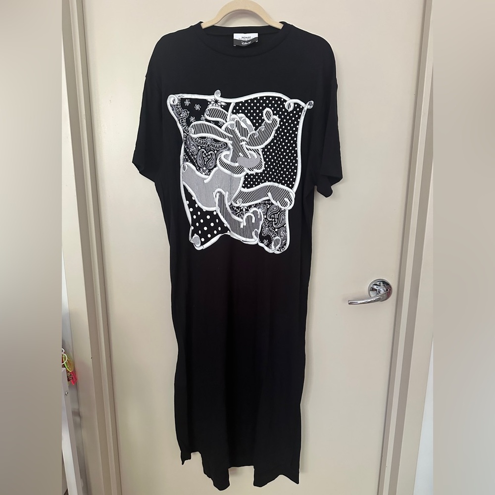 NWOT MONSE x Disney Navy Pluto T-Shirt Dress